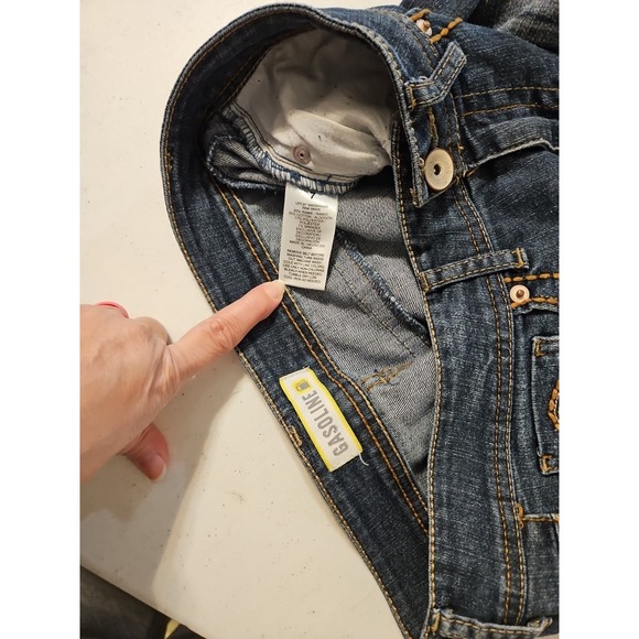 Gasoline Jeans Womens Size 7 Mid Rise Boot Lightweight Jeans 30x31  (A990) - Picture 3 of 8